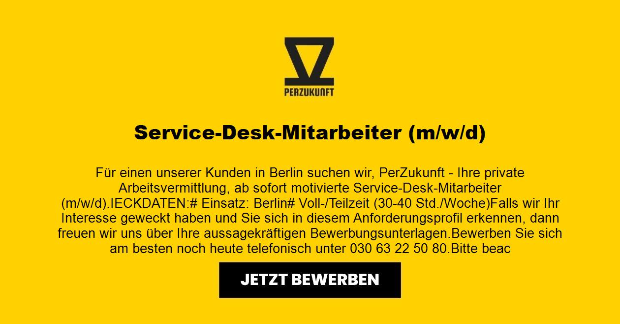Service-Desk-Mitarbeiter (m/w/d)
