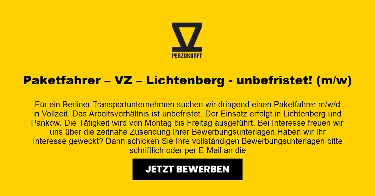 Paketfahrer – VZ – Lichtenberg - unbefristet! (m/w/d)