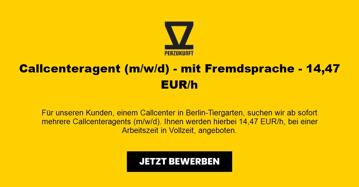 Callcenteragent (m/w/d) - mit Fremdsprache - 31,27 EUR/h