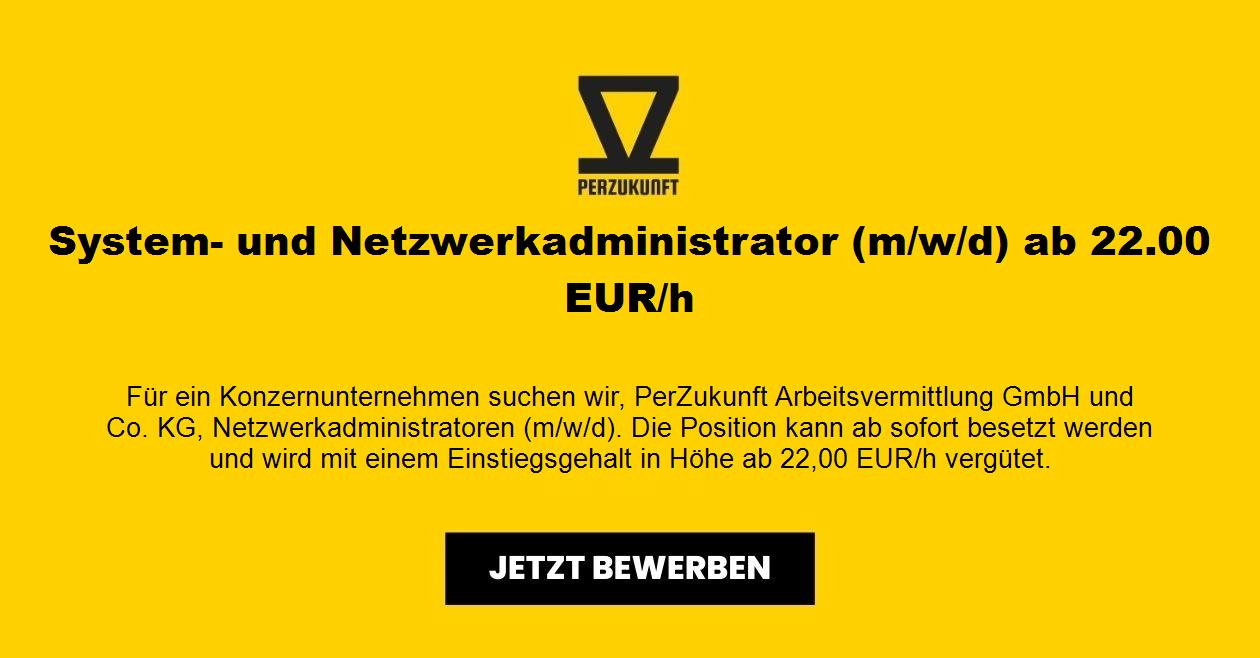 System- und Netzwerkadministrator (m/w/d) ab 47,52 EUR/h