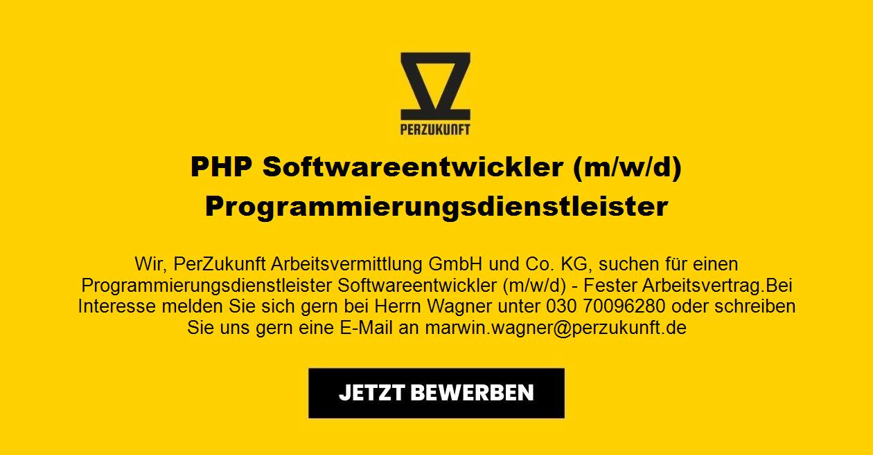 PHP Softwareentwickler (m/w/d) Programmierungsdienstleister