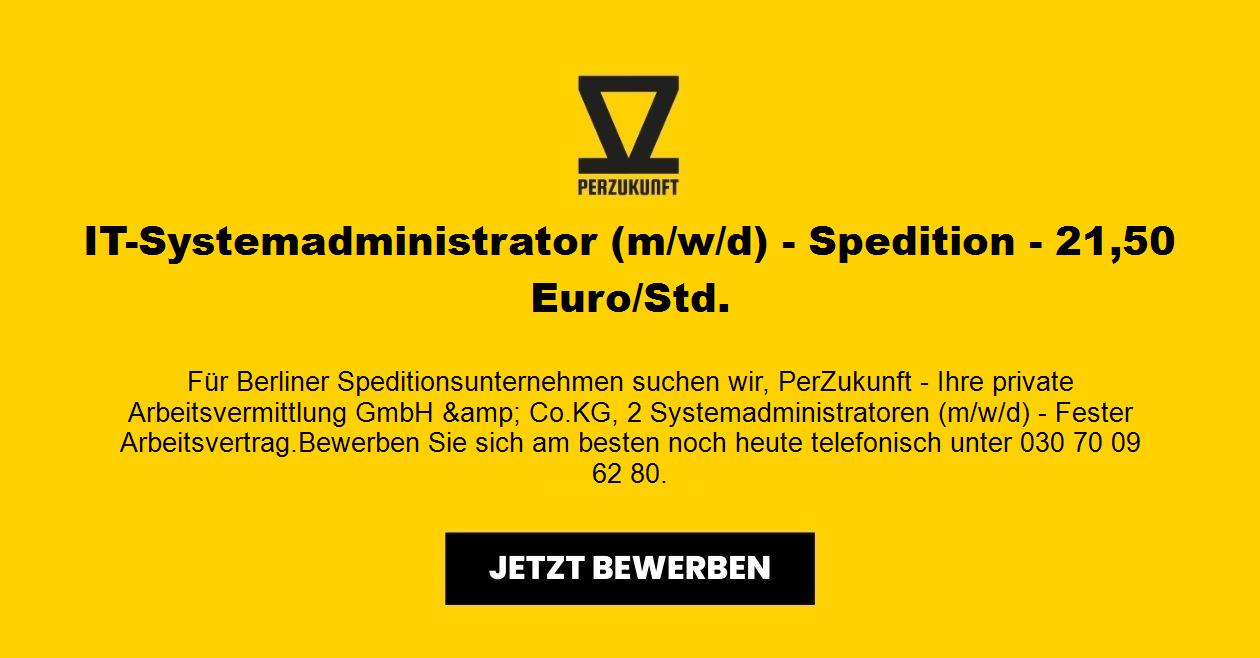 IT-Systemadministrator (m/w/d) - Spedition - 46,43 Euro/Std.