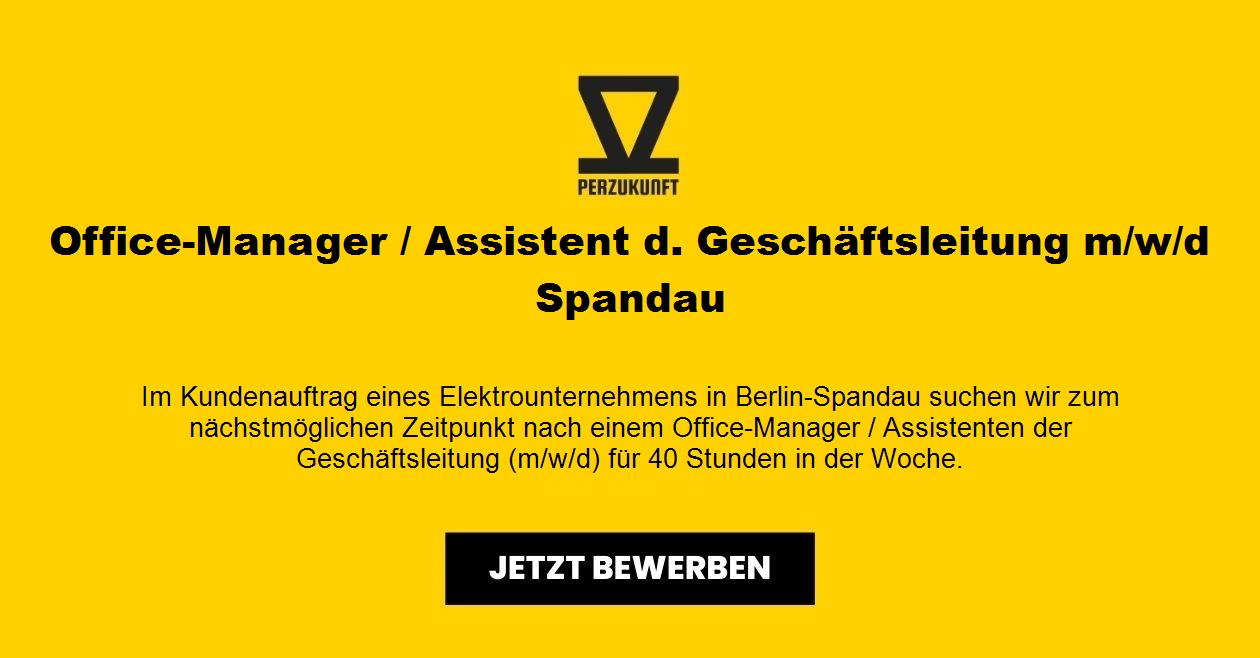 Office-Manager / Assistent d. Geschäftsleitung m/w/d Spandau
