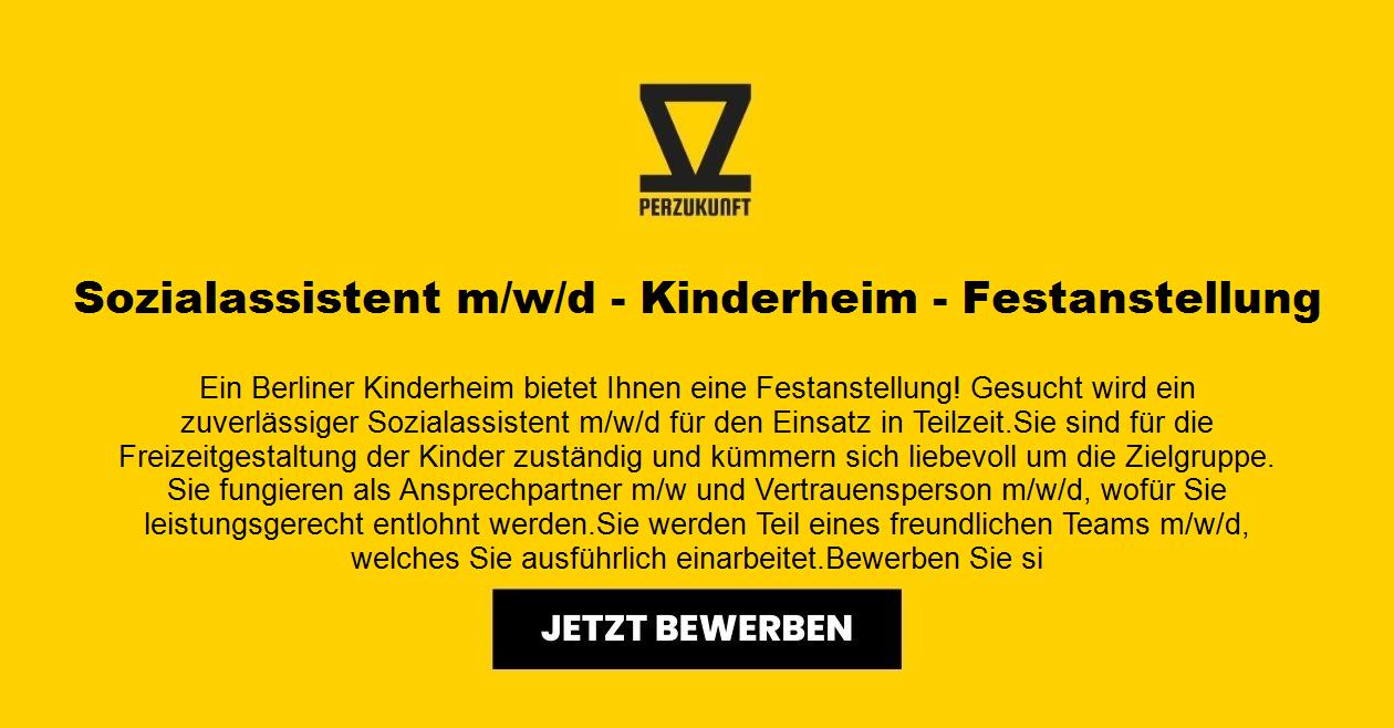 Sozialassistent m/w/d - Kinderheim - Festanstellung