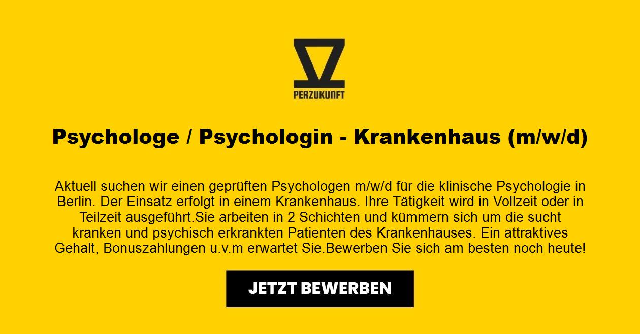 Psychologe / Psychologin - Krankenhaus (m/w/d)