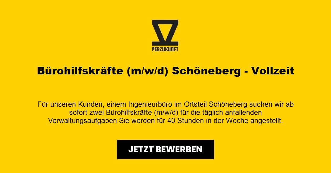 Bürohilfskräfte (m/w/d) Schöneberg - Vollzeit
