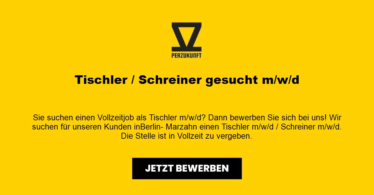 Tischler / Schreiner gesucht m/w/d 