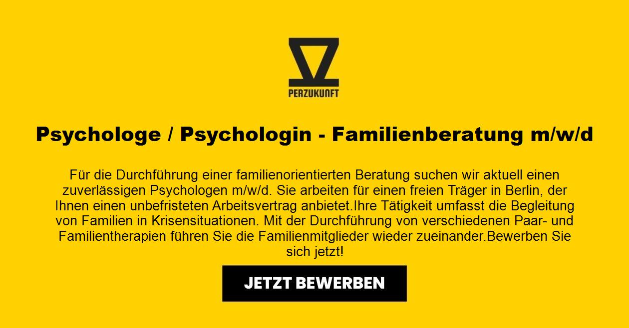 Psychologe / Psychologin - Familienberatung m/w/d