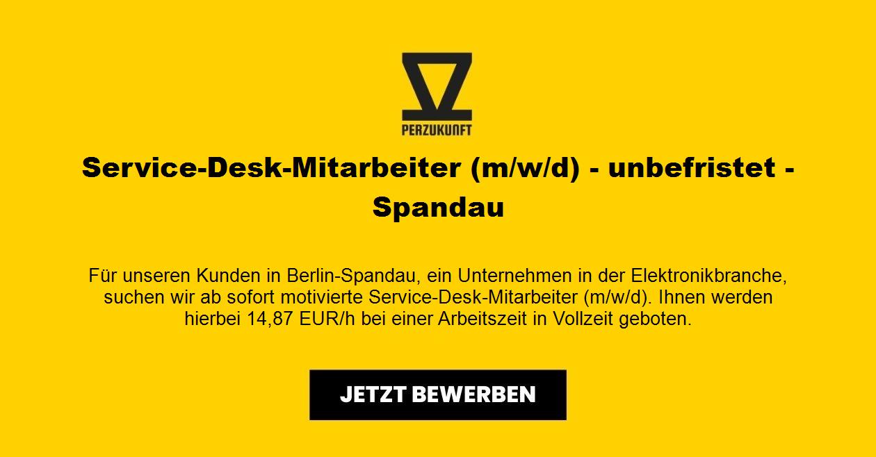 Service-Desk-Mitarbeiter (m/w/d) - unbefristet - Spandau
