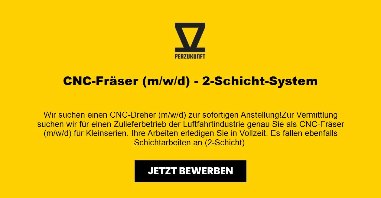 CNC-Fräser (m/w/d) - 2-Schicht-System