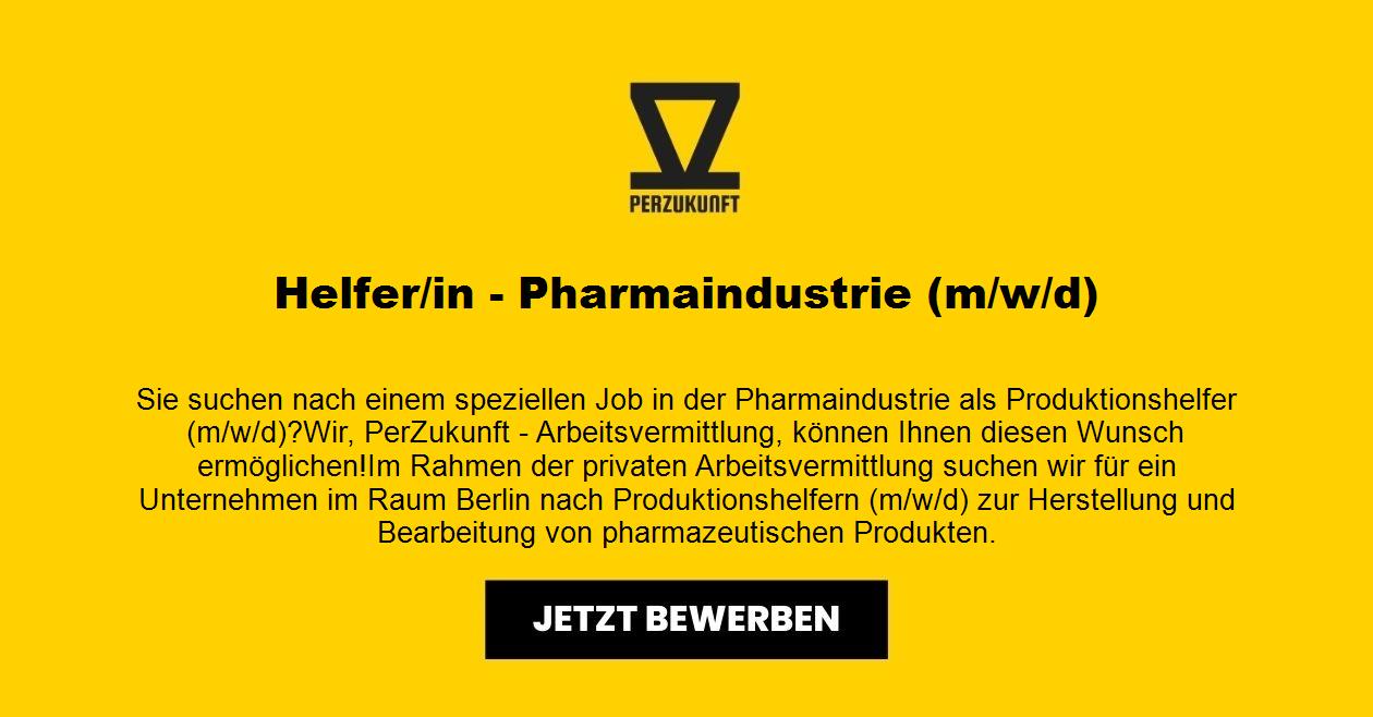 Helfer/in - Pharmaindustrie (m/w/d)