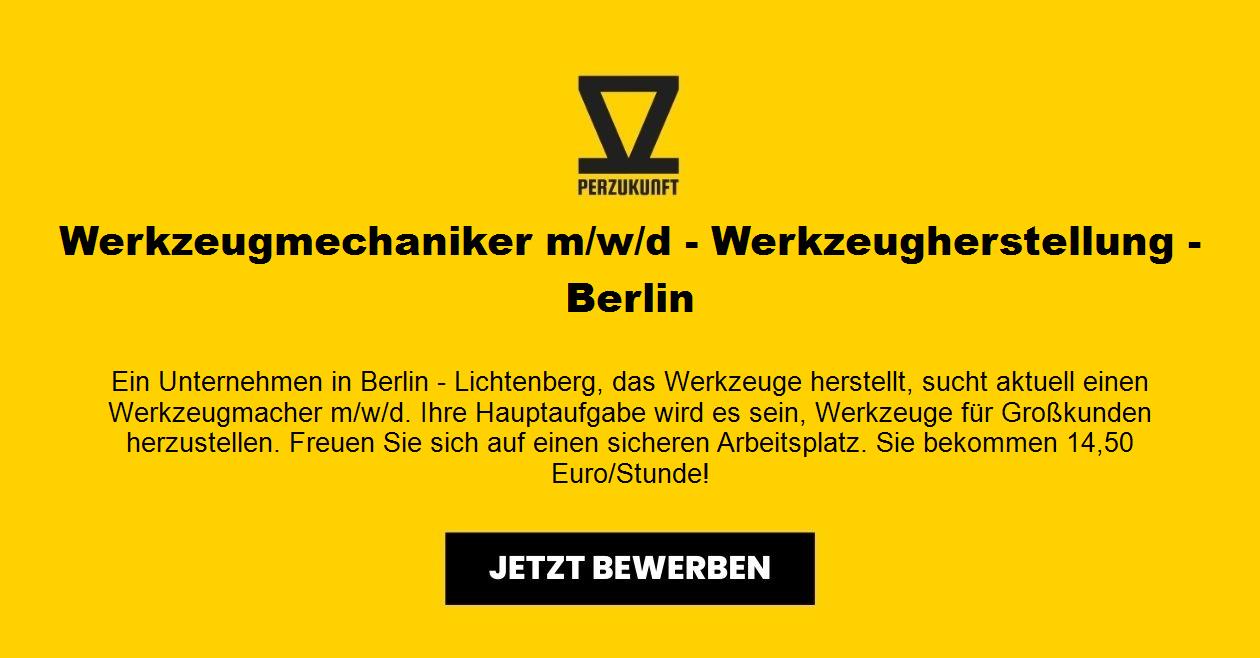 Werkzeugmechaniker m/w/d - Werkzeugherstellung - Berlin