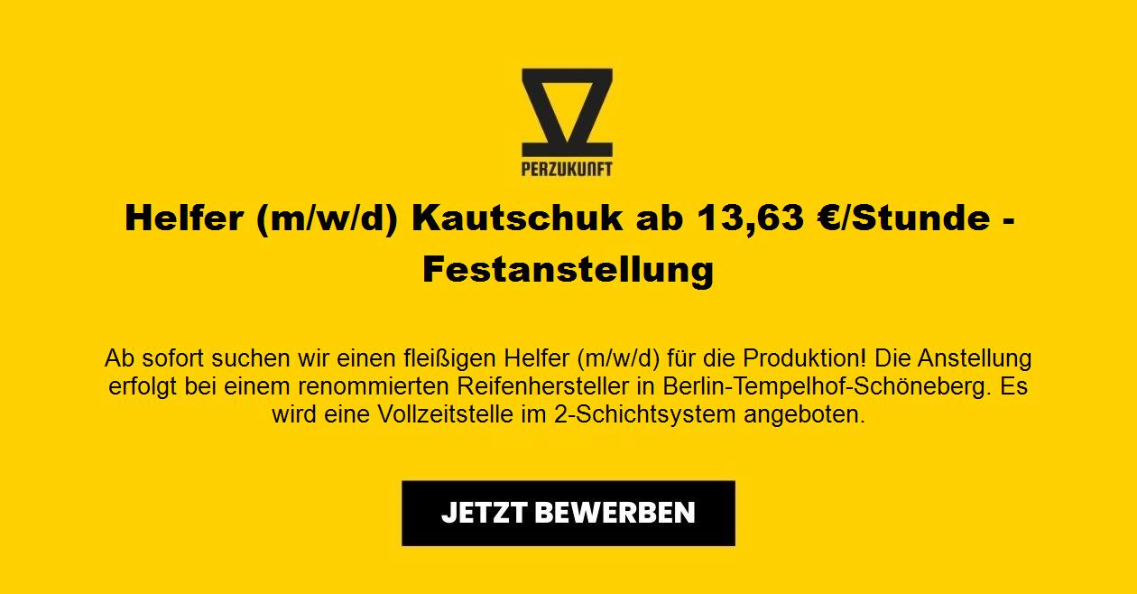 Helfer (m/w/d) Kautschuk ab 13,63 €/Stunde - Festanstellung