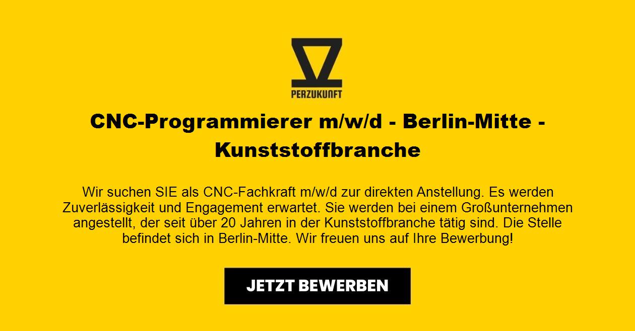 CNC-Programmierer m/w/d - Berlin-Mitte - Kunststoffbranche