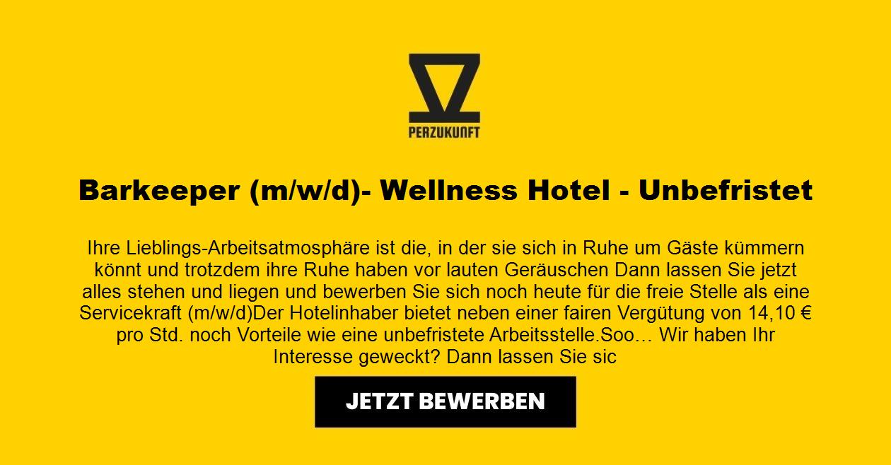 Barkeeper (m/w/d)- Wellness Hotel - Unbefristet