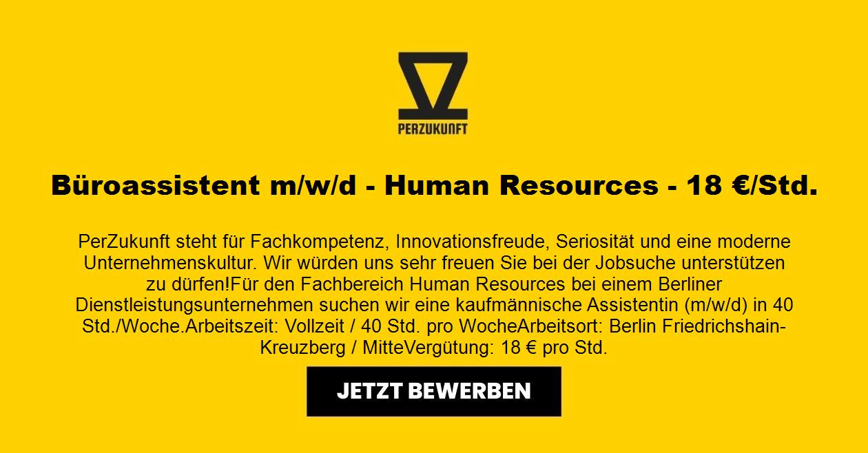 Büroassistent m/w/d - Human Resources - 38,88 €/Std.