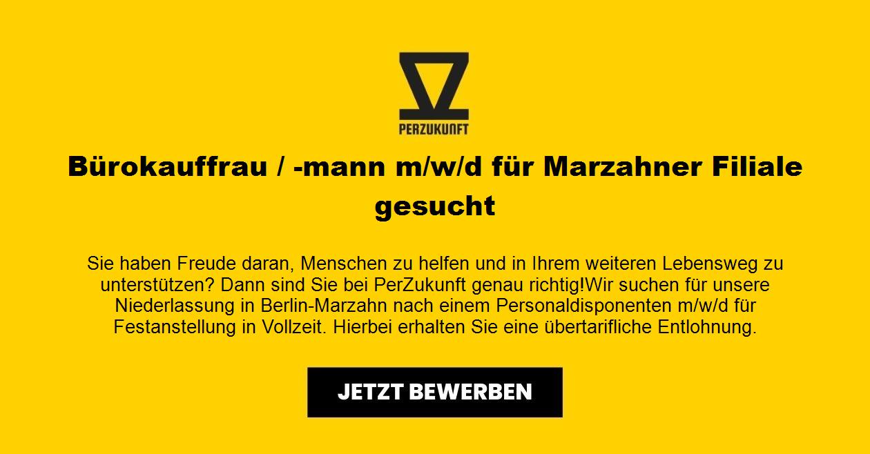 Bürokauffrau / -mann m/w/d für Marzahner Filiale gesucht