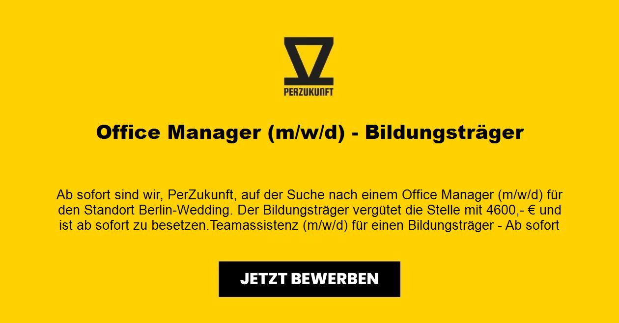 Office Manager (m/w/d) - Bildungsträger