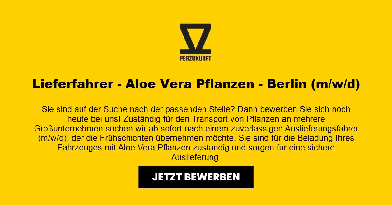 Lieferfahrer - Aloe Vera Pflanzen - Berlin (m/w/d)