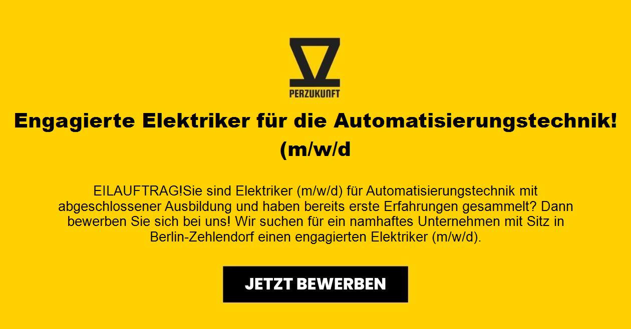 Engagierte Elektriker für die Automatisierungstechnik! (m/w/d