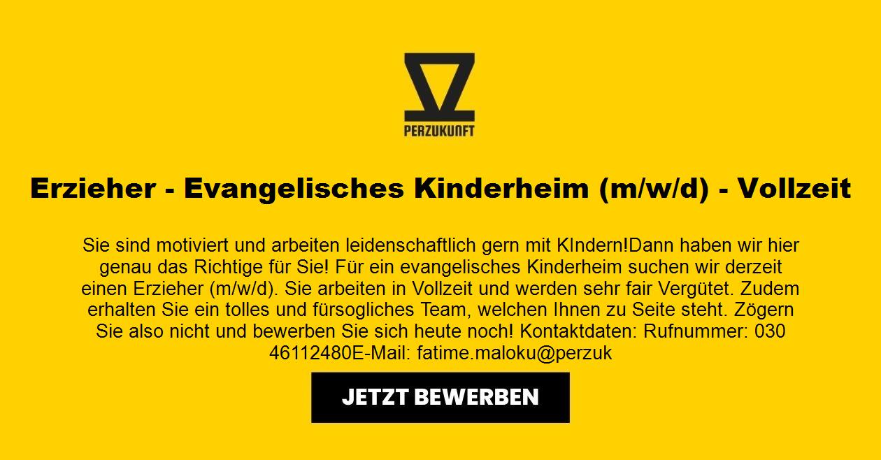 Erzieher - Evangelisches Kinderheim (m/w/d) - Vollzeit