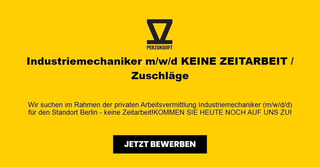 Industriemechaniker m/w/d KEINE ZEITARBEIT / Zuschläge