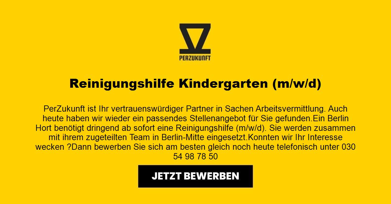  Reinigungshilfe Kindergarten (M/W/D) 