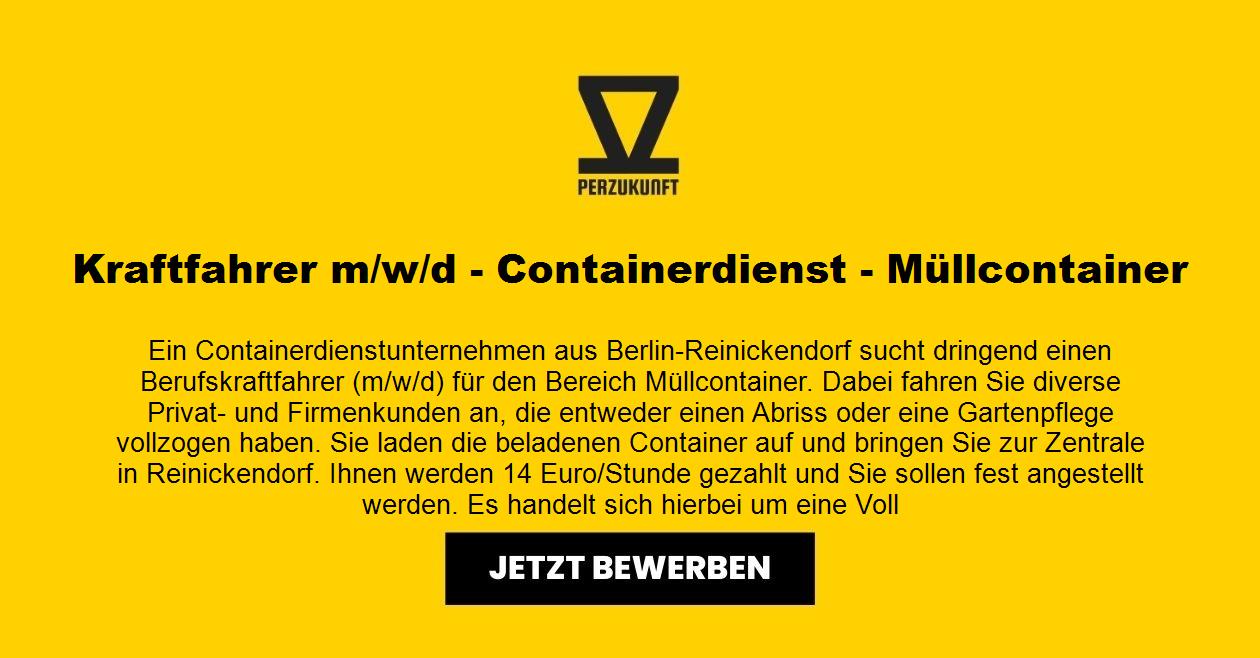 Kraftfahrer m/w/d - Containerdienst - Müllcontainer