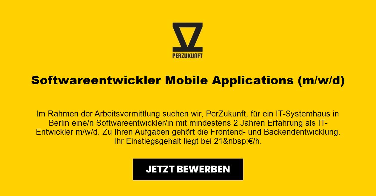 Softwareentwickler Mobile Applications (m/w/d)
