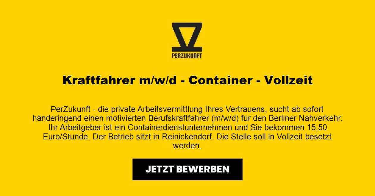 Kraftfahrer m/w/d - Container - Vollzeit