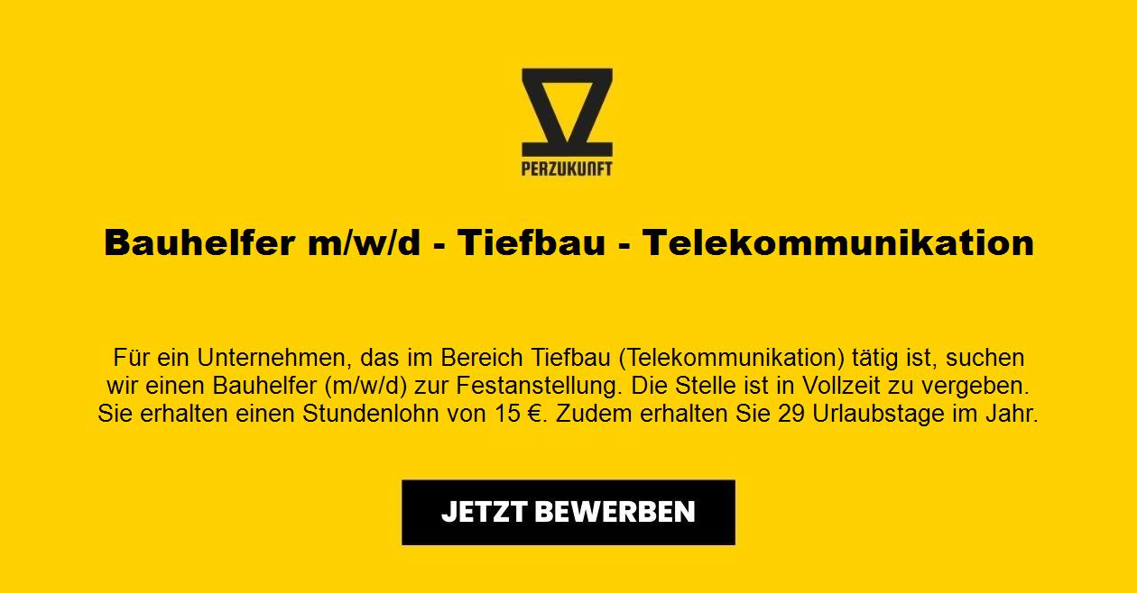 Bauhelfer m/w/d - Tiefbau - Telekommunikation