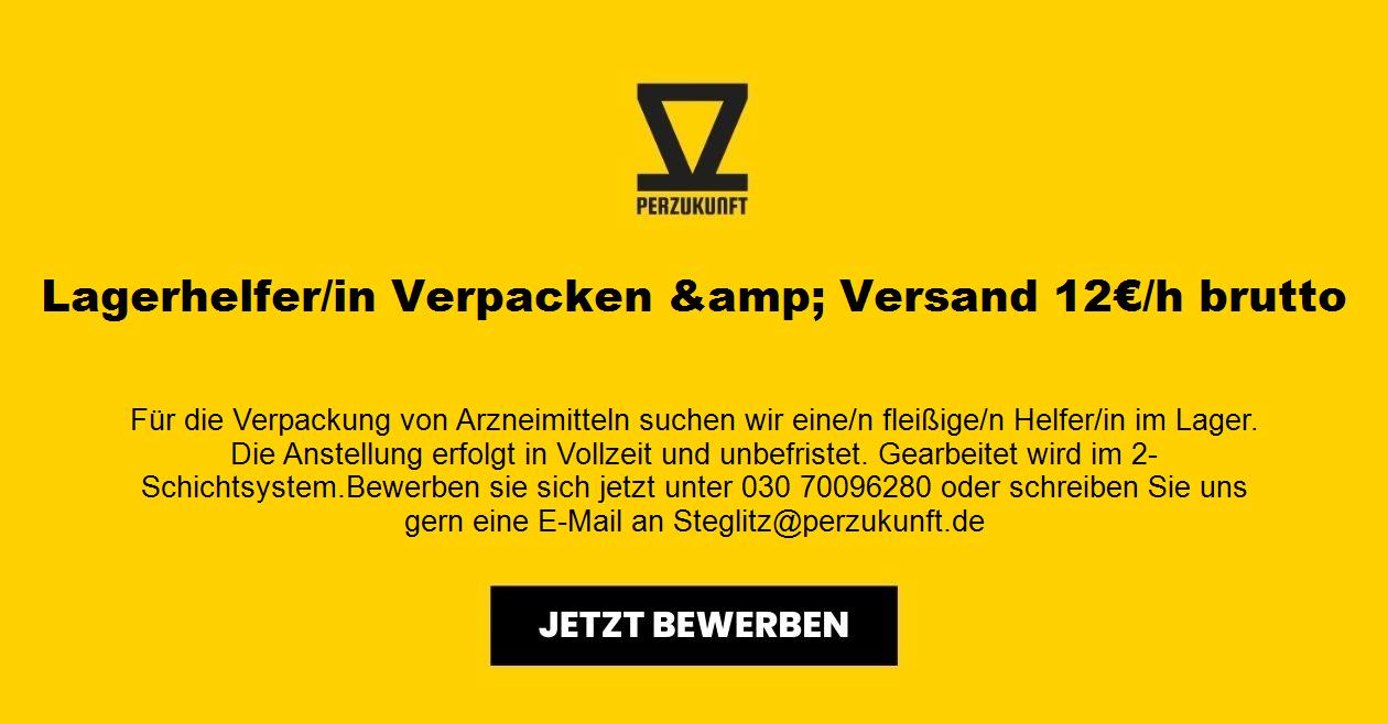 Lagerhelfer/in Verpacken &amp; Versand 30,25€/h brutto