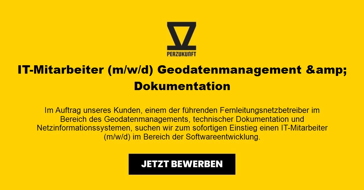 IT-Mitarbeiter (m/w/d) Geodatenmanagement &amp; Dokumentation