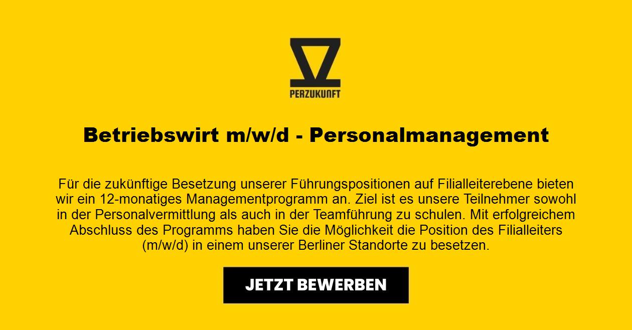 Betriebswirt m/w/d - Personalmanagement