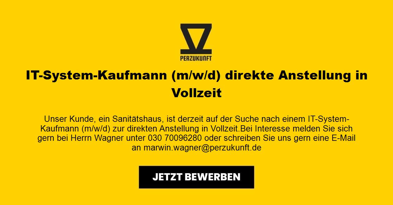 IT-System-Kaufmann (m/w/d) direkte Anstellung in Vollzeit