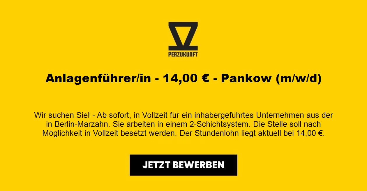 Anlagenführer/in - 23,40 € - Pankow (m/w/d)