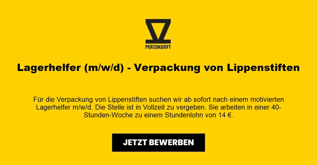 Lagerhelfer (m/w/d) - Verpackung von Lippenstiften