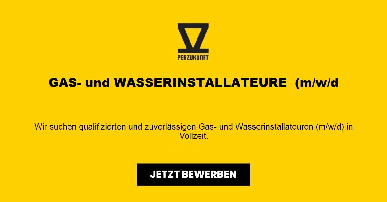 GAS- und WASSERINSTALLATEURE  (m/w/d