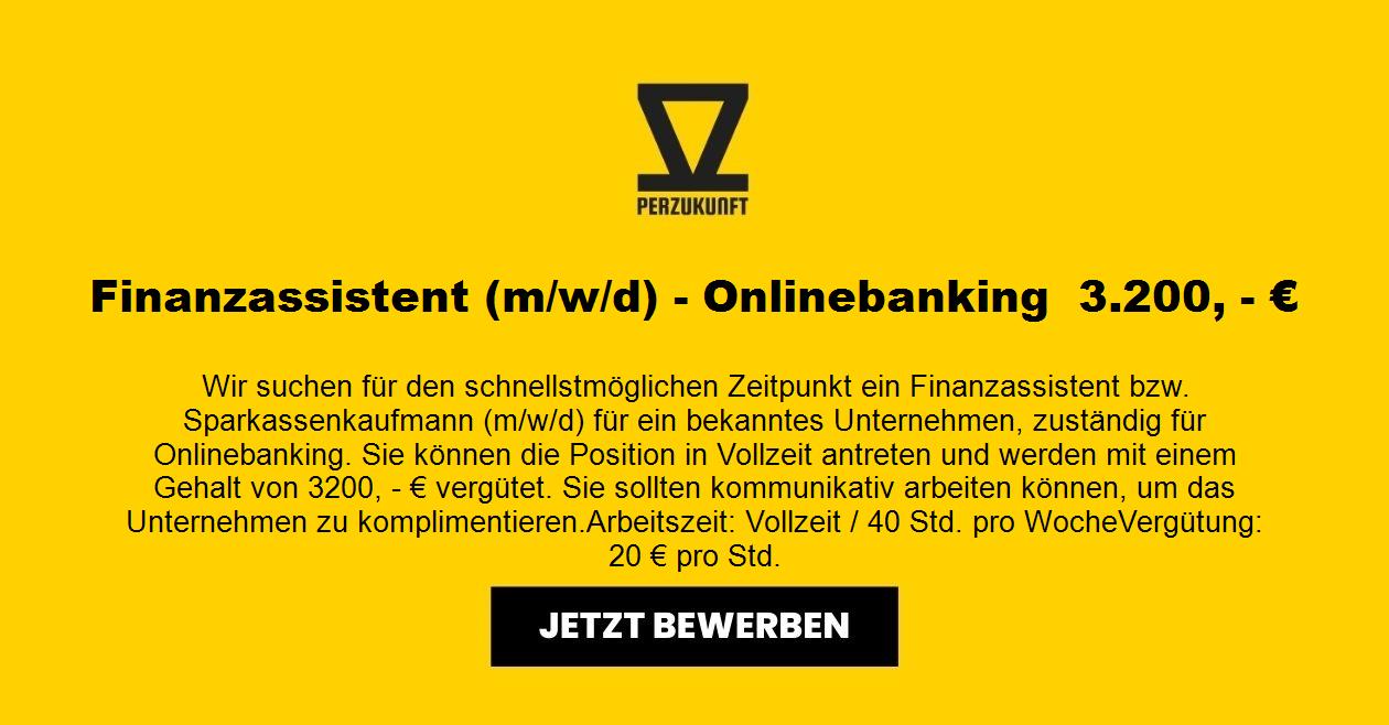 Finanzassistent (m/w/d) - Onlinebanking  8936,20 - €