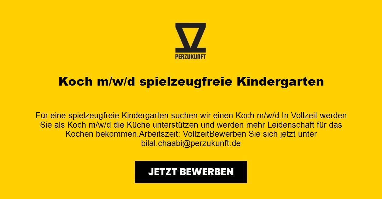Koch m/w/d spielzeugfreie Kindergarten