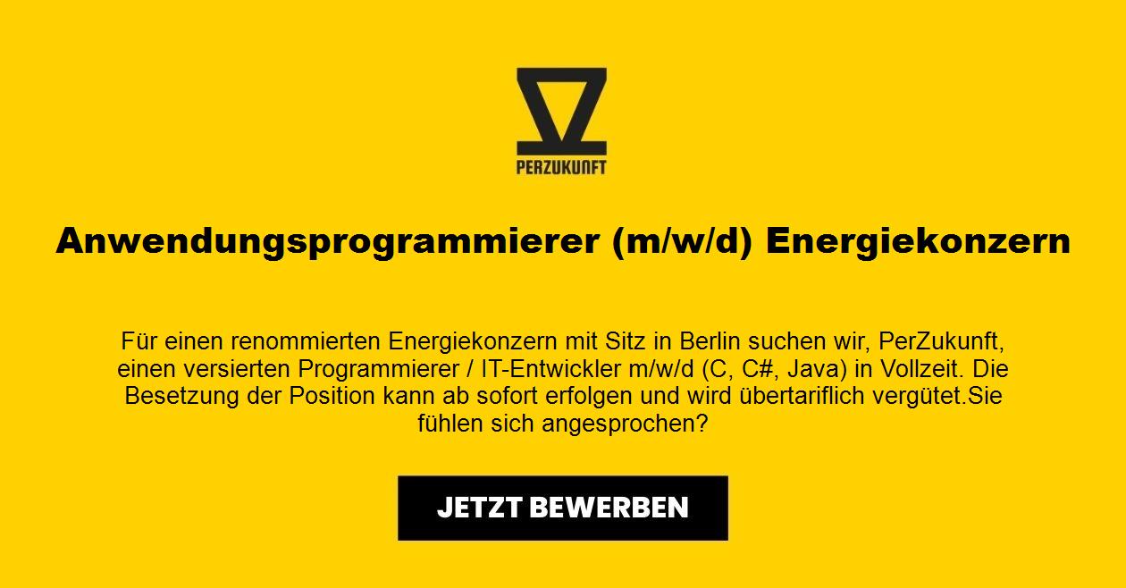 Anwendungsprogrammierer (m/w/d) Energiekonzern