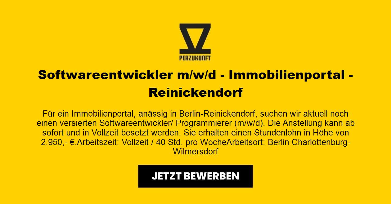 Softwareentwickler m/w/d - Immobilienportal - Reinickendorf