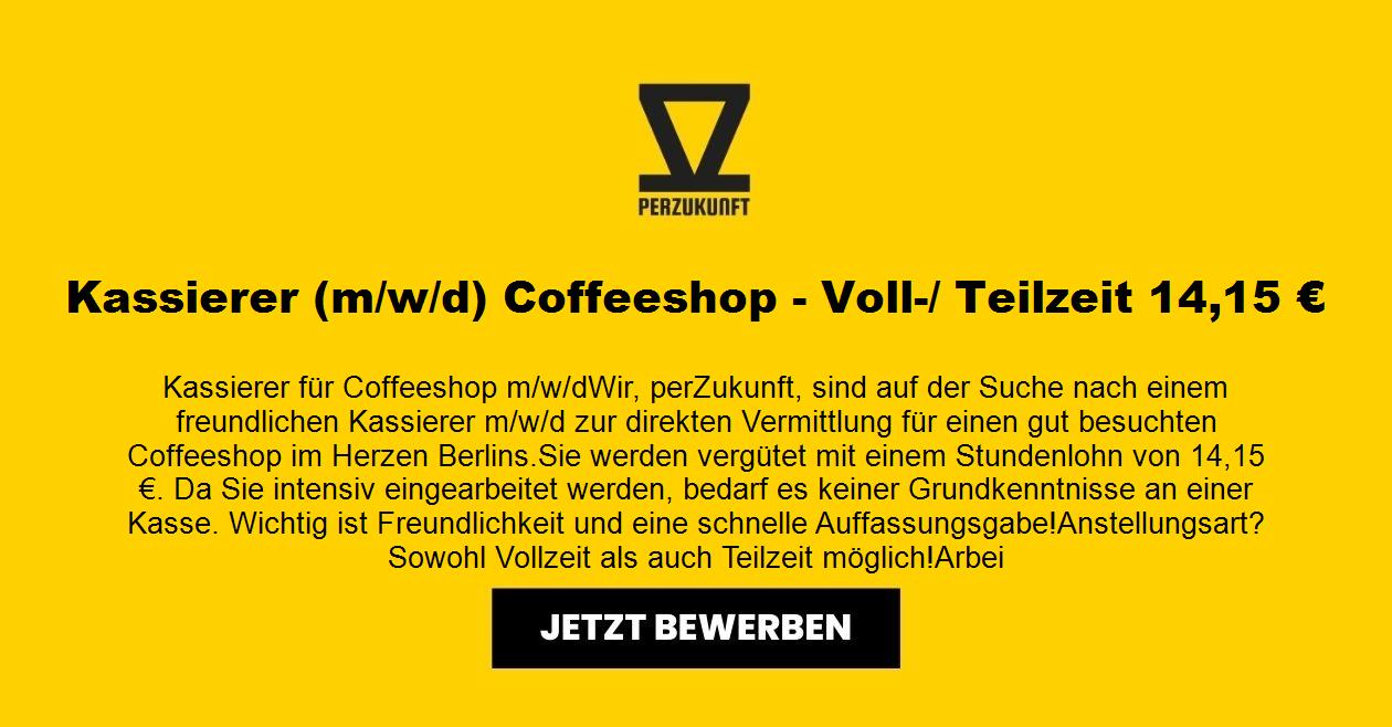 Kassierer (m/w/d) Coffeeshop - Voll-/ Teilzeit 30,56 €