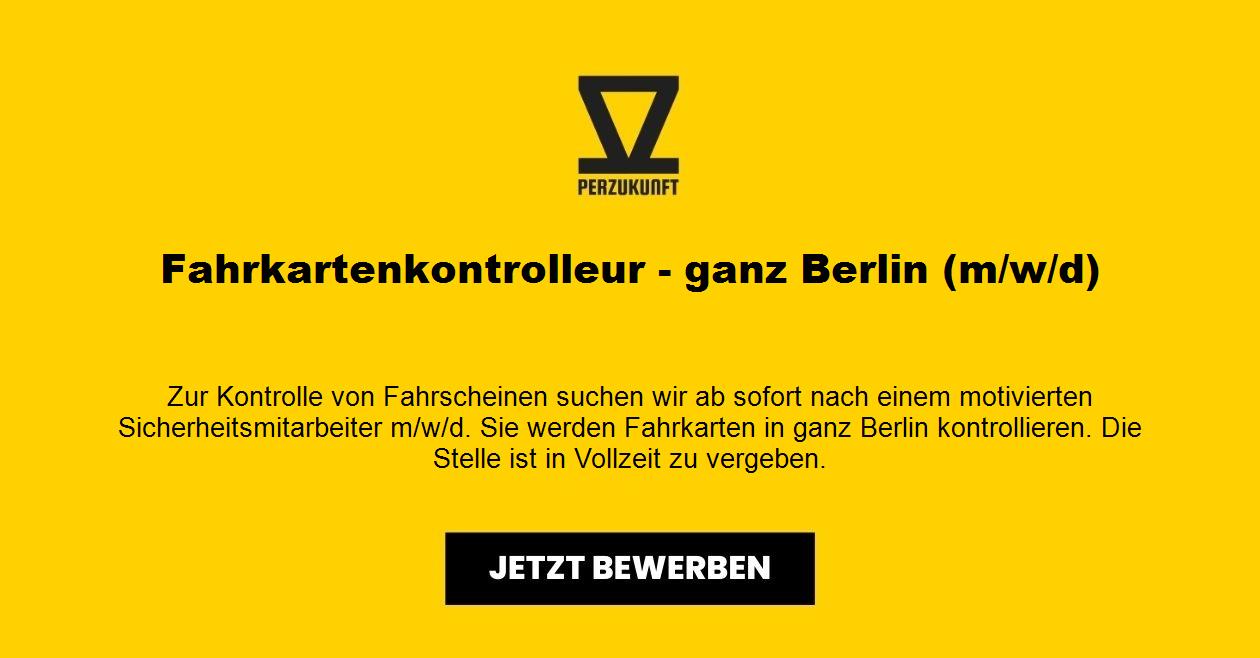 Fahrkartenkontrolleur - ganz Berlin (m/w/d)
