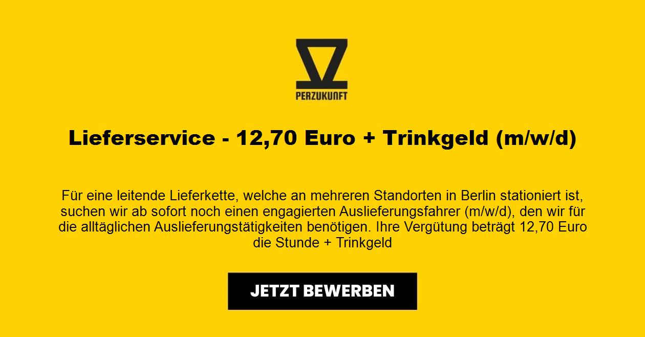Lieferservice - 12,70 Euro + Trinkgeld (m/w/d)