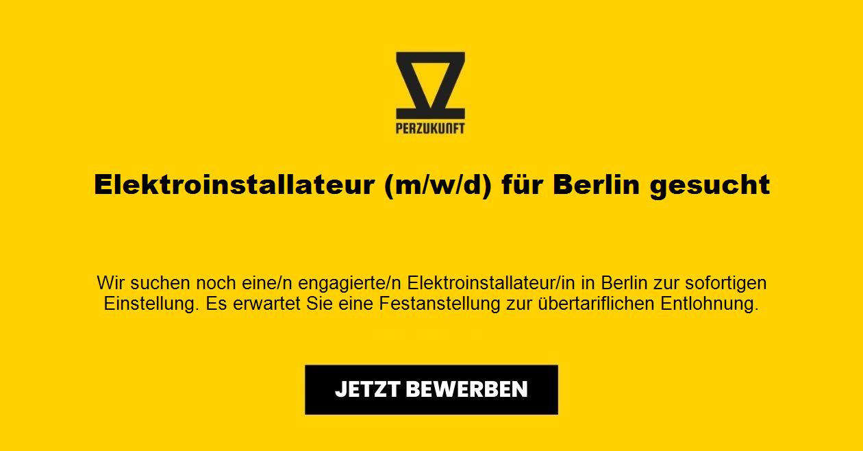 Elektroinstallateur (m/w/d) für Berlin gesucht