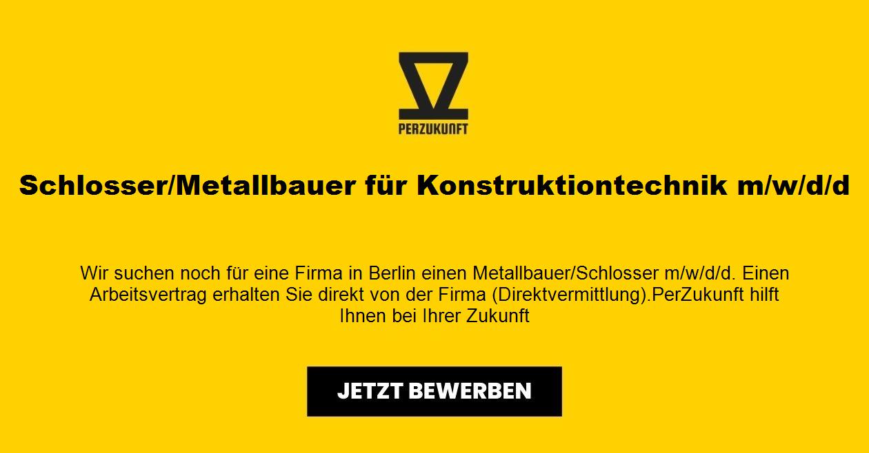Schlosser/Metallbauer für Konstruktiontechnik m/w/d/d