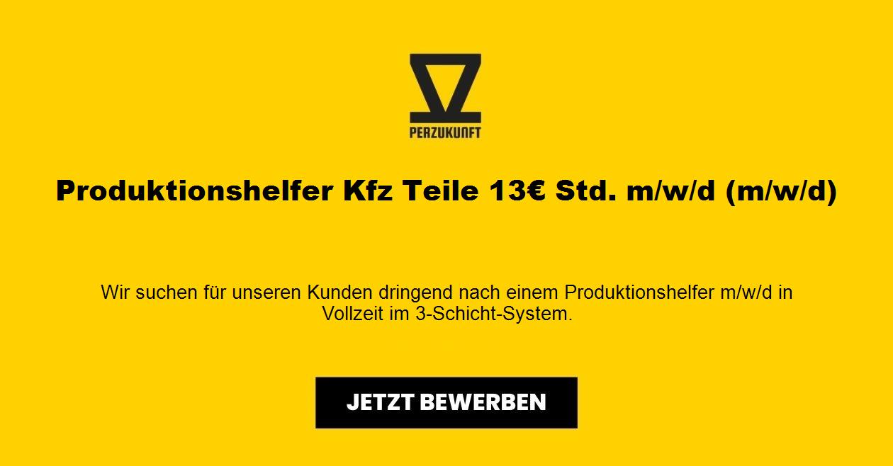 Produktionshelfer Kfz Teile 21,73€ Std. m/w/d (m/w/d)