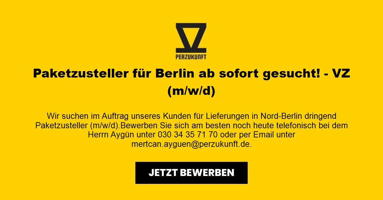 Paketzusteller für Berlin ab sofort gesucht! - VZ (m/w/d)