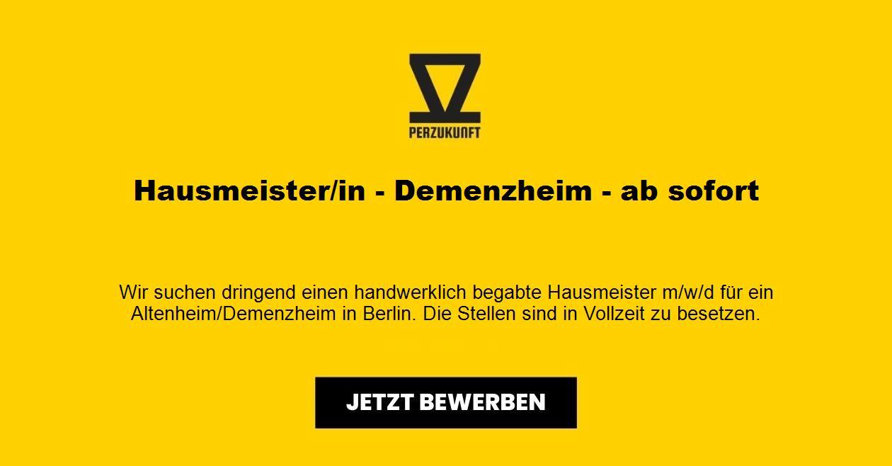 Hausmeister/in - Demenzheim - ab sofort